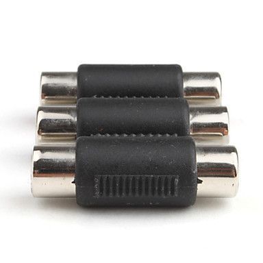 Об'єднувач RCA 3x AV Audio Video Coupler аудіовід'єднувач потрійний композитний кабельний під'єднання 859 фото