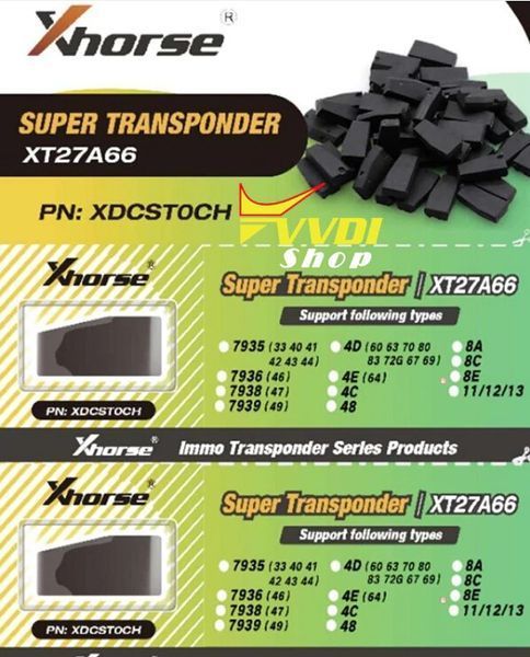 Xhorse VVDI XT27A01 XT27A66 універсальний програмований суперчип транспондер Super Chip Transponder (ID46 I 5307 фото