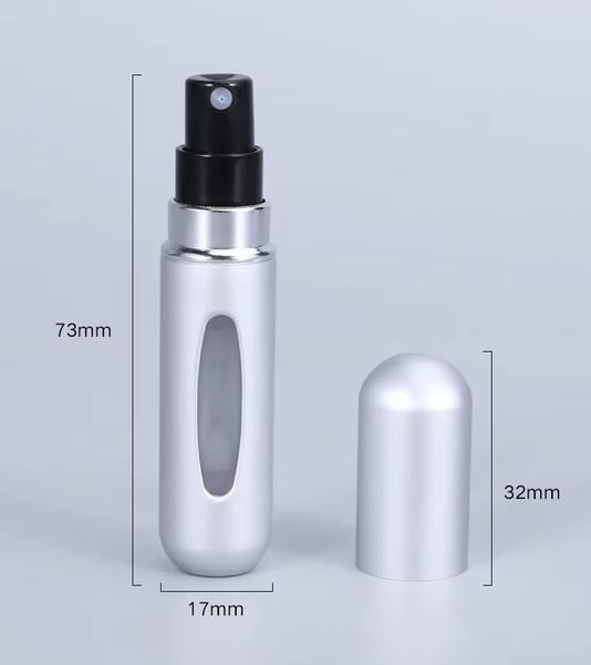 Пробник 5 мл (цвет черный) travel Refillable портативный карманный атомайзер флакон с распылителем для духов Атомайзер/флакон с распылителем для парфюмерии. Подходит как для духов, так и для парфюмированной, туалетной воды или одеколонов. Емкость: 5 мл. Г 7328-2 фото