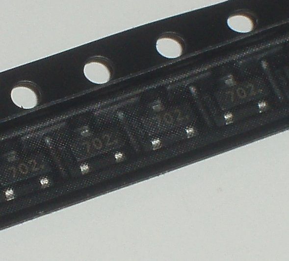 2N7002 K72 702 SOT-23 Транзистор полевой N-канал 60В 0.2А MOSFET STMicroelectronics 3677 фото