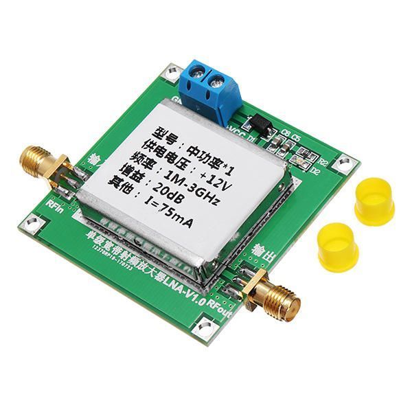 Усилитель 1-3000MHz 2.4GHz 20dB LNA RF (SMA female - SMA female) Broadband Low Noise Amplifier Module UHF HF V 7081 фото