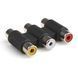 Об'єднувач RCA 3x AV Audio Video Coupler аудіовід'єднувач потрійний композитний кабельний під'єднання 859 фото 1