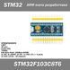 STM32F103C8T6 Плата розробника ARM STM32 LQFP (48 pin) Cortex-M3 72MHz 64K Byte Flash, 20KByte SRAM мінімальна робоча конфігурація 5351 фото 1