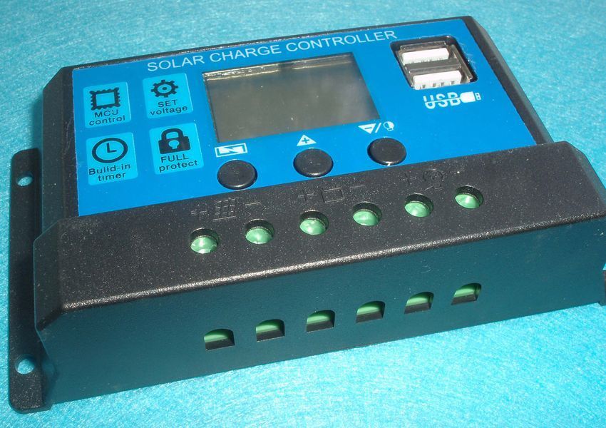 Сонячний контролер заряду RBL-10A 24V-12V 10A з дисплеєм + 2 USB-вогниті 4750 фото