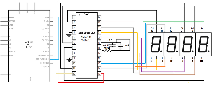 MAX7219 мікросхема MAXIM DIP-24 драйвер LED світлодіодних індикаторів матриця 5162 фото