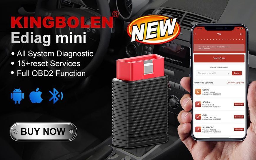 Kingbolen EDiag mini ELM327 WiFi #3 OBD2 v1.5 вайфай интерфейс автомобильный диагностический (PIC18F25K80) Tor 4985-2 фото