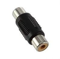 Объеденитель RCA одинарный AV coupler аудио видео соединитель тройной композитный кабельный подключен 858 фото