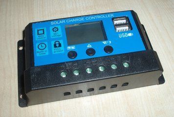 Сонячний контролер заряду RBL-20A 24V-12V 20A з дисплеєм + 2 USB гніздо 4751 фото