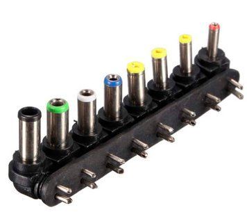 Набор 8шт (2 pin 2-х контактные) коннектор переходников для БП ноутбуков, ноутбука 3272 фото