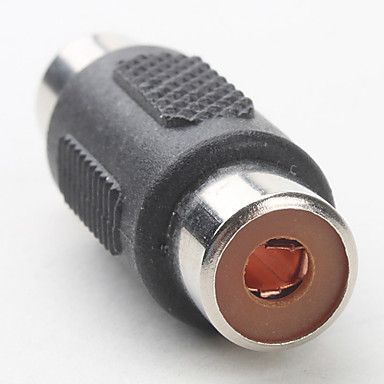 Объеденитель RCA одинарный AV coupler аудио видео соединитель тройной композитный кабельный подключен 858 фото