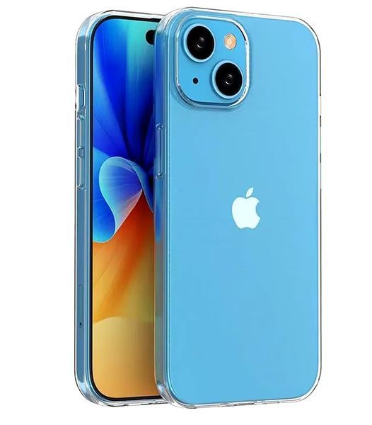 Чехол силиконовый прозрачный Apple iPhone 13/14 (6,1") Light Clear Shell 7989 фото