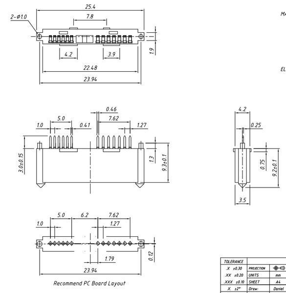 Конектор SATA Slimline mini (6+7pin 13 pin famale "мама") одноряд Dip роз'єм заміна replace 3334 фото