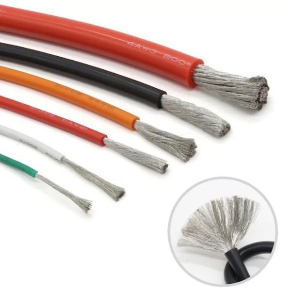 UL1007 AWG28 набор проводов 5&times;10 м (1,2 мм / 0.08 мм&sup2;) DIY Silicone Tinned Copper Electronic Wire 8254 фото