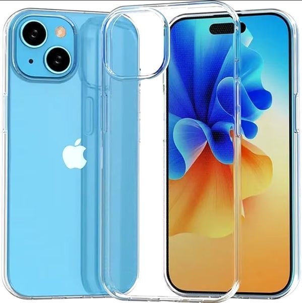 Чехол силиконовый прозрачный Apple iPhone 13/14 (6,1") Light Clear Shell 7989 фото