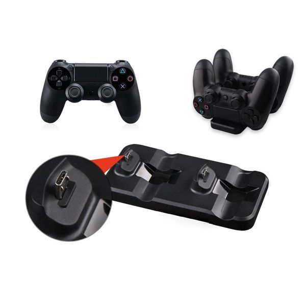 DOBE док-станція - подвійна зарядка геймпадів Dualshock Playstation 4 чорна PS4/PS4 Slim/PS4 Pro, 5385 фото
