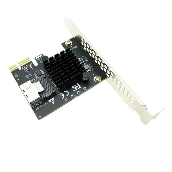 Контроллер miniSAS 8087 SATA (ASMedia1064) 4-Port SATA3 6G SSD PCIe x1 Adapter расширитель портов 8031 фото
