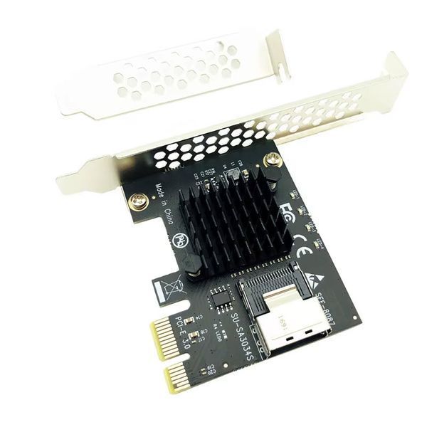 Контроллер miniSAS 8087 SATA (ASMedia1064) 4-Port SATA3 6G SSD PCIe x1 Adapter расширитель портов 8031 фото