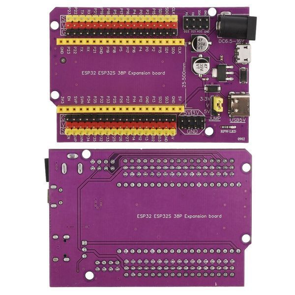 ESP32 (38 pin) v2 Type-C/Micro USB терминальный адаптер переходник питание Expansion Development board 7079 фото