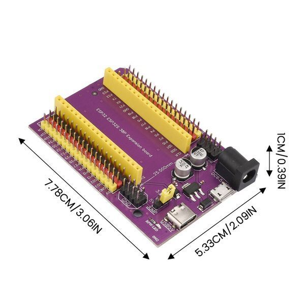 ESP32 (38 pin) v2 Type-C/Micro USB терминальный адаптер переходник питание Expansion Development board 7079 фото