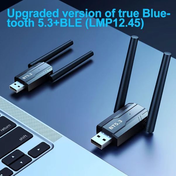 USB Bluetooth 5.3+BLE (LMP 12.45) + 2 антены 7355-2 фото