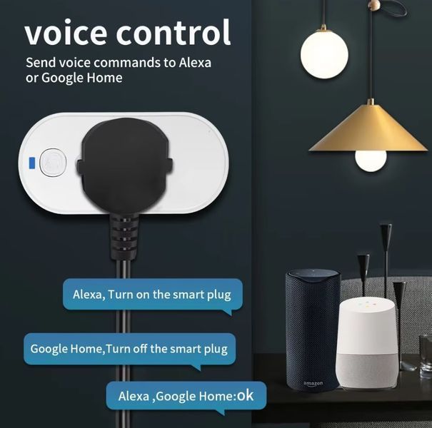 Tuya Умная розетка, Бразильская вилка 16A Wi-Fi/Zigbee Монитор мощности Type N, Smart life 8052 фото