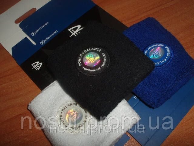 Махровый напульсник Power Balance повязка браслет 31719260 фото