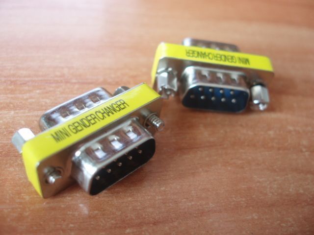 Об'єднувач RS232 (тато-тато) 9 пін pin gender coupler, ком порт 2853 фото