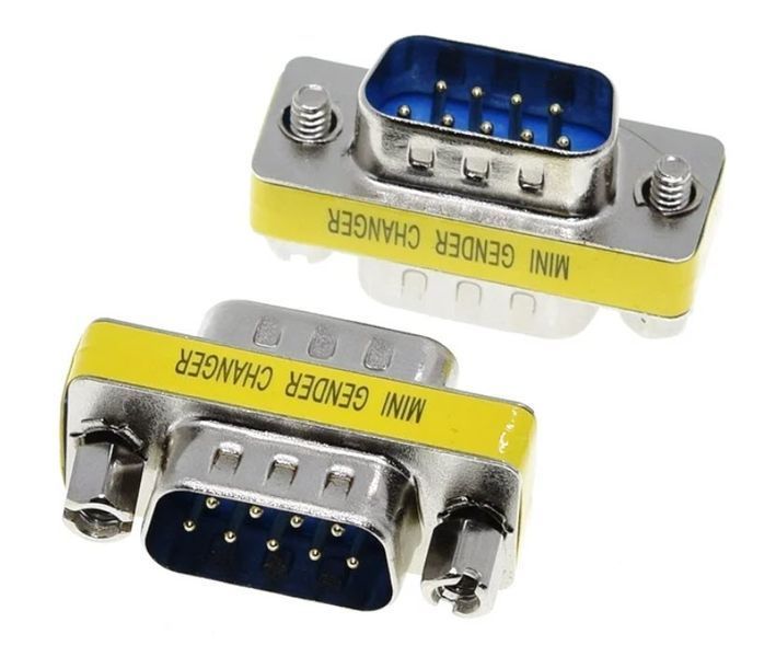 Об'єднувач RS232 (тато-тато) 9 пін pin gender coupler, ком порт 2853 фото