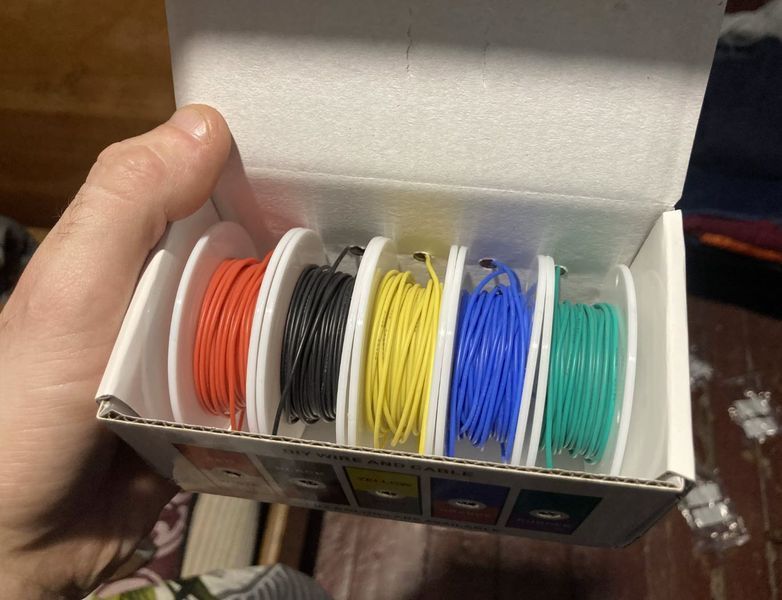 UL1007 AWG28 набор проводов 5&times;10 м (1,2 мм / 0.08 мм&sup2;) DIY Silicone Tinned Copper Electronic Wire 8254 фото
