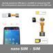 Адаптер удлинитель SIM карты с nanoSIM на стандартную SIM (без необходимости вырезания) переходник для лотка 7414(4410) фото 1