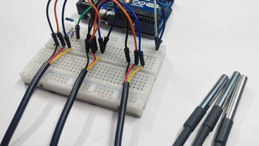 Термодатчик DS18b20 (длина кабеля 100 см) Arduino датчик температуры 3581 фото
