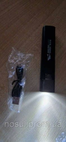 Ліхтарик кишеньковий Smiling Shark G617A (LED G3) 2000LM функція повербанка USB (АКБ 18650) 6702 фото