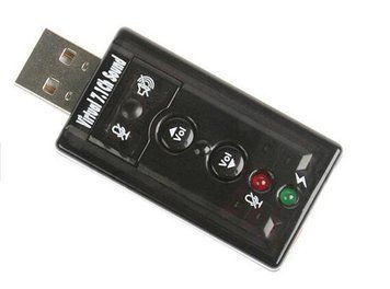 USB звуковая 7.1 (чипсет CM119) карта плата аудио микрофон+наушники 331 фото