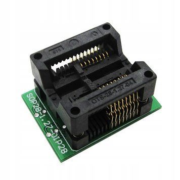 Переходник SOP16/SOIC16/SO16 (шаг 1,27 мм) - DIP16 (шаг 2,54 мм) для программаторов микросхем 4993 фото