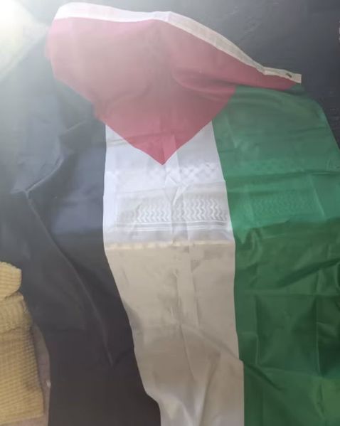 Флаг Государства Палестина دولة فلسطين (150*90 см) полиэстер люверсы двойная прострочка по периметру&nbsp; Флаг Палестины, размером 90x150 см для частных и музейных коллекций, экспозиций, научно-исследовательской и преподавательской деятельности (в строгом соо 8159 фото