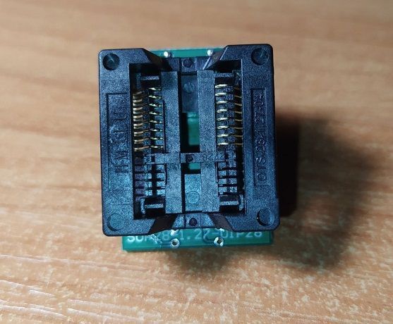 Переходник SOP16/SOIC16/SO16 (шаг 1,27 мм) - DIP16 (шаг 2,54 мм) для программаторов микросхем 4993 фото