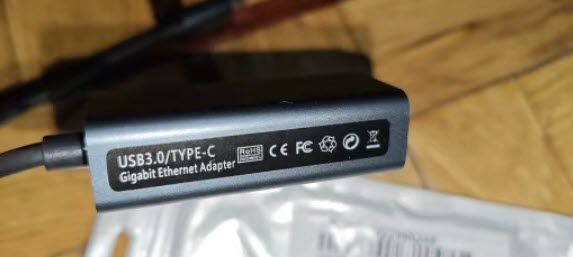 Адаптер Ethernet LAN USB 3.0 Type-C 1000 Мбіт/с, мережевий контролер карта RJ45 для MacBook, Windows, Android, iPad Pro 2018, Surface Book 2, Chromebook, Lenovo Yoga 720/910/920 8301 фото