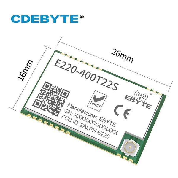 EBYTE E220 400Т22S (410-493 MHz) беспроводный приемо-передатчик SMD модуль беспроводной связи SX1262 LoRa LLCC 6924 фото
