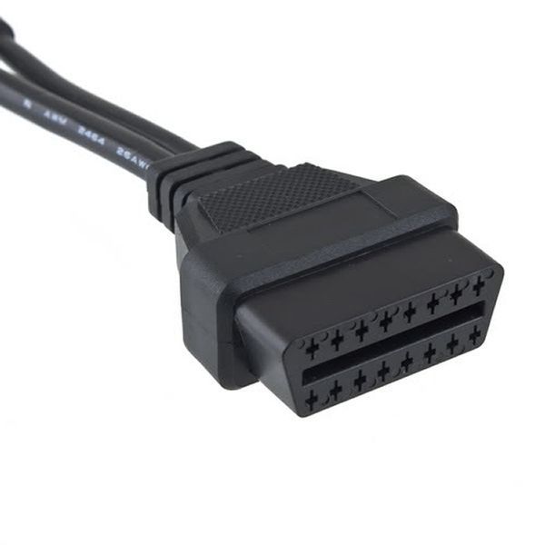 Переходник 12 Pin - 16 pin OBD2 (Mitsubishi Hyndai) 2613 фото