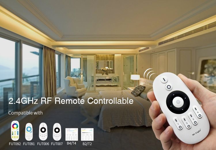 Контроллер FUT035 CCT (2700К-7000К) диммер Miboxer Mi-light для светодиодной ленты 4-х зонный, 2.4 ГГц 5320 фото