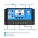 Сонячний контролер заряду RBL-30A 24V-12V 30A з дисплеєм + 2 USB-громники 4752 фото 4