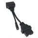 Переходник 12 Pin - 16 pin OBD2 (Mitsubishi Hyndai) 2613 фото 1