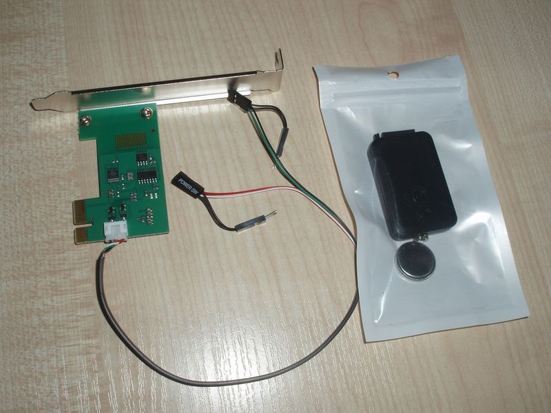 Пульт дистанційного керування + PCI-e плата для віддаленого перезавантаження вмикання ПК 4012 фото