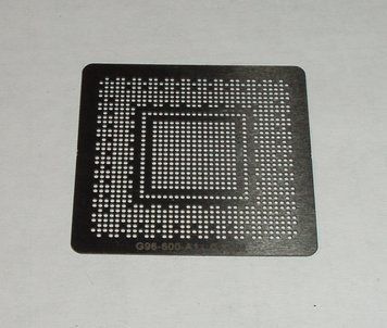 BGA шаблони Nvidia 0.5 mm G96-600-A1 трафарети для реболлу реболінг-набір відновлення паяння ремонт прямого 4091 фото
