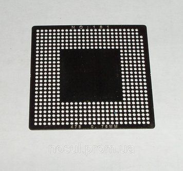 BGA шаблони INTEL No181 0.76 mm S 478 трафарети для реболлу реболінг-набір відновлення паяння ремонт прямого 4156 фото