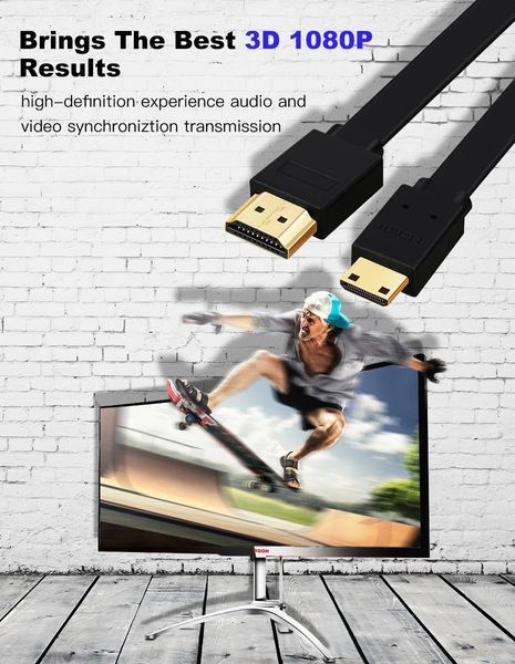 Кабель HDMI (папа) - mini HDMI (папа), длина 5м позолоченные контакты 7696 фото