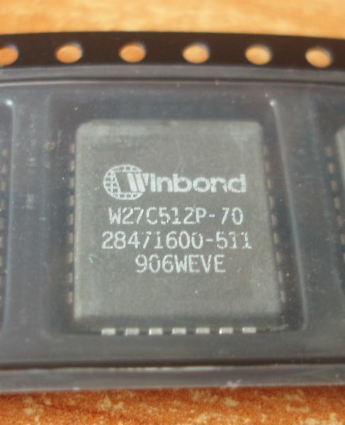 Winbond W27C512P (12, 12А, 45, 70)&nbsp;чип у корпусі PLCC32 плс32 (28471600-511 906WEVE) мікросхема паралельна 5488 фото