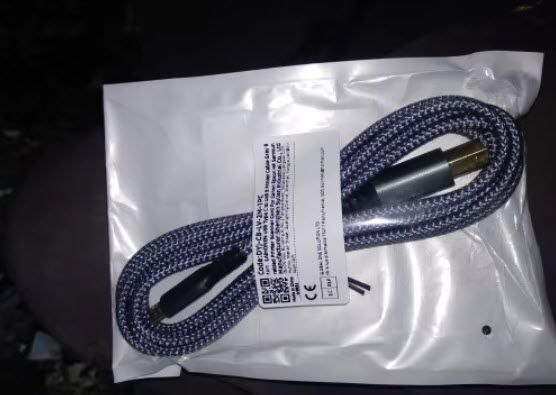 Кабель USB Type-C (male) к USB-B (male) для принтера (1 м) серый плетеный шнур для Canon Epson HP Samsung 5979-2 фото