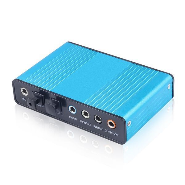 USB внешняя звуковая карта Kebidu Sound Card 6 канальная SPDIF 5.1 Optical External Audio Car 5773 фото