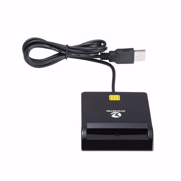 Zoweetek AU9540 12026-1 сканер банківських смарт-карт USB EMV Smart Card Reader ISO 7816 Chip 6582 фото